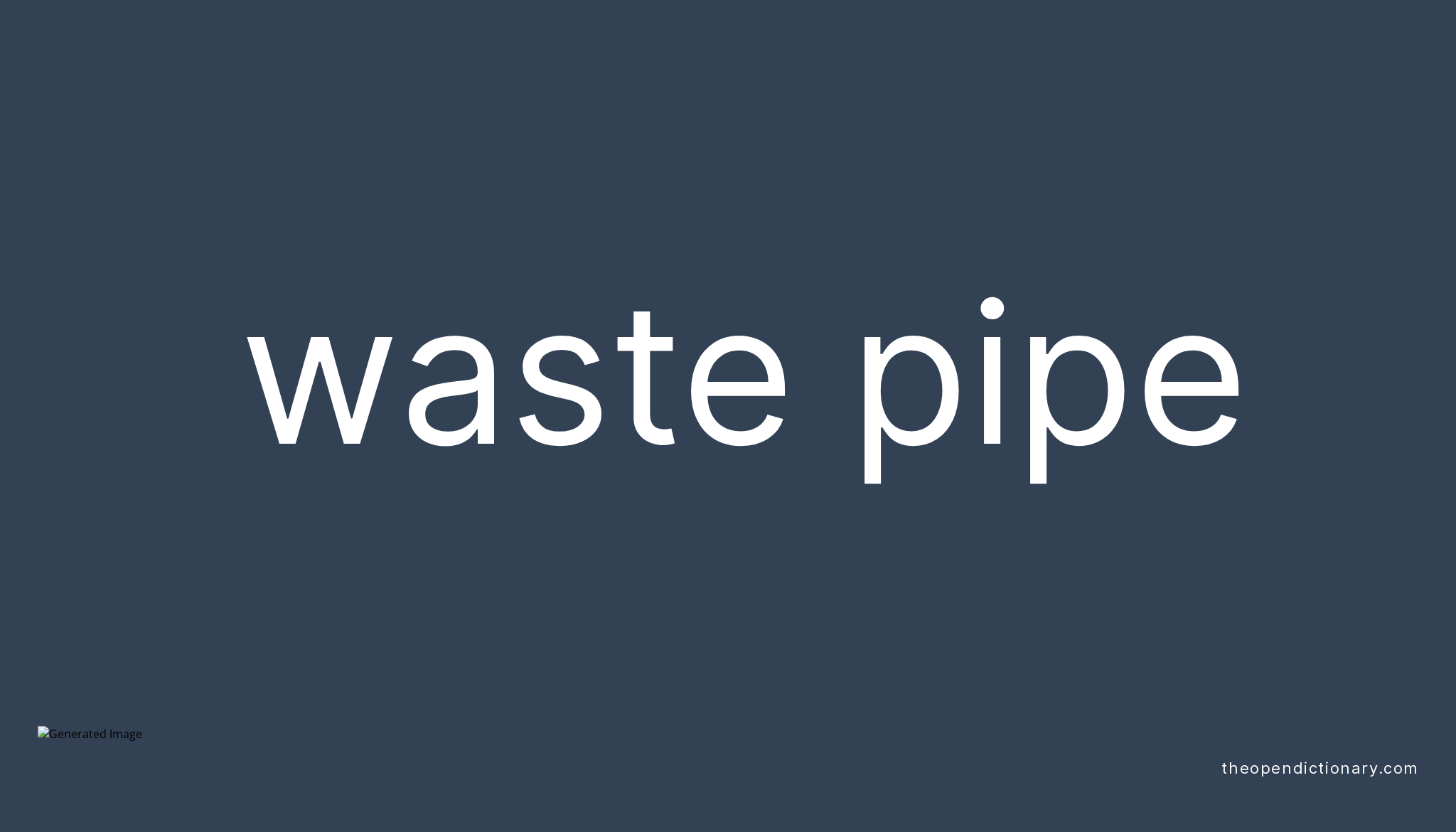 Different Waste Pipe Sizes